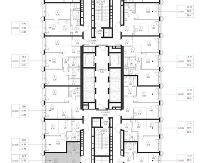 2-к. квартира, 54&nbsp;м²