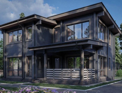 Двухэтажный дом, 112 м²