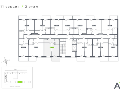 Студия, 42&nbsp;м²