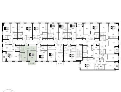 1-к. квартира, 39 м²