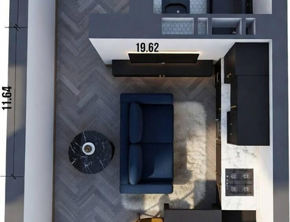 Студия, 21,5&nbsp;м²