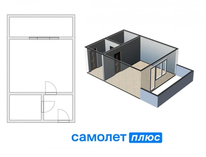 1-к. квартира, 25,9&nbsp;м²