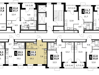Студия, 25 м²