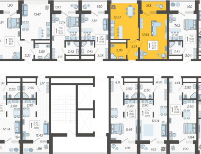 1-к. квартира, 38 м²