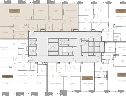 4-к. квартира, 154&nbsp;м²
