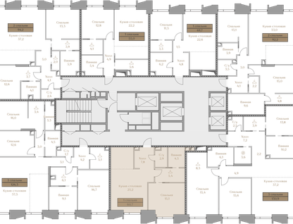 2-к. квартира, 60 м²