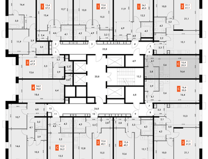 Студия, 29 м²