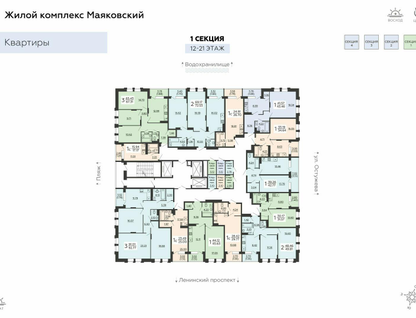 1-к. квартира, 45&nbsp;м²