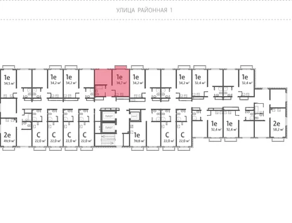 1-к. квартира, 36&nbsp;м²