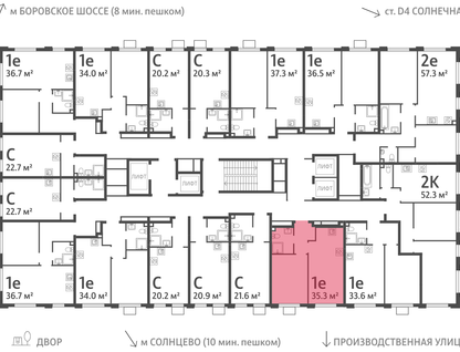 1-к. квартира, 35&nbsp;м²