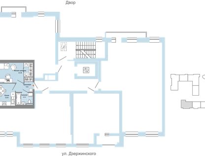 1-к. квартира, 34&nbsp;м²