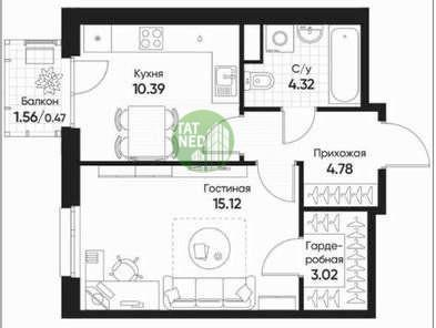 1-к. квартира, 38,2&nbsp;м²