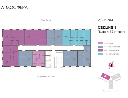 1-к. квартира, 37 м²