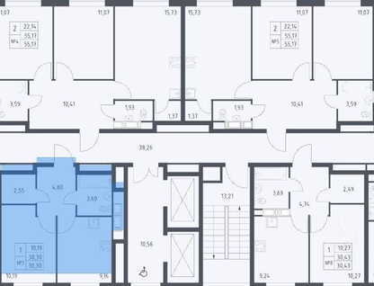 1-к. квартира, 30,3&nbsp;м²