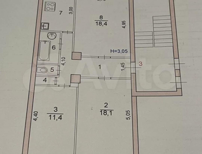 3-к. квартира, 69,6&nbsp;м²