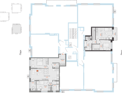 3-к. квартира, 69 м²