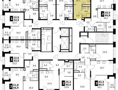 Студия, 26 м²