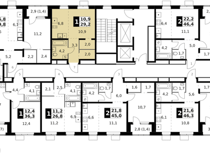 Студия, 29&nbsp;м²