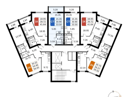 Студия, 33&nbsp;м²