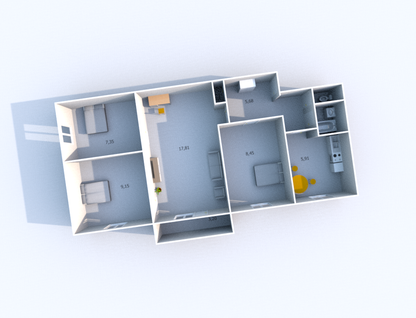 4-к. квартира, 58,3&nbsp;м²