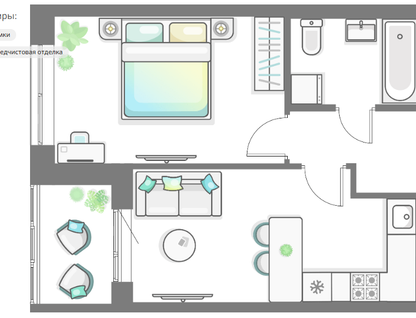 2-к. квартира, 38,5&nbsp;м²