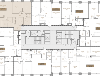 3-к. квартира, 133 м²