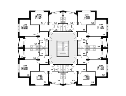 1-к. квартира, 46&nbsp;м²