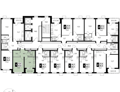 1-к. квартира, 35&nbsp;м²