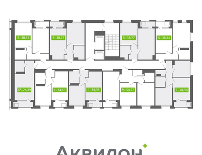 Студия, 54&nbsp;м²