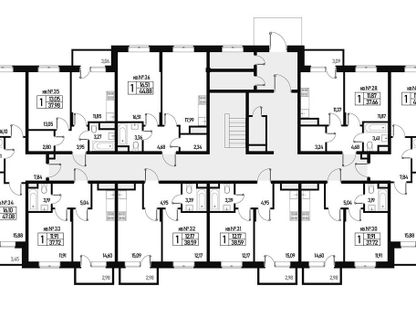 1-к. квартира, 44&nbsp;м²