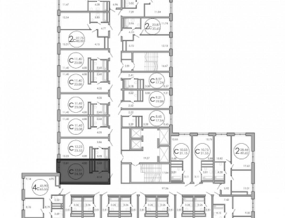Студия, 24,4&nbsp;м²