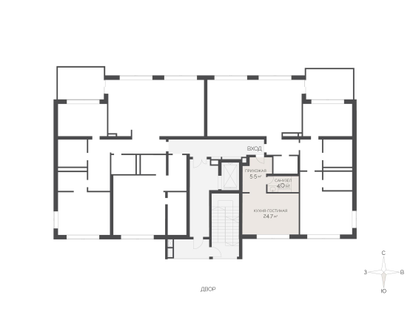 Студия, 34&nbsp;м²