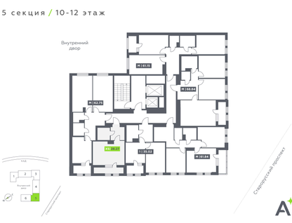 Студия, 28&nbsp;м²