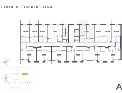1-к. квартира, 40&nbsp;м²