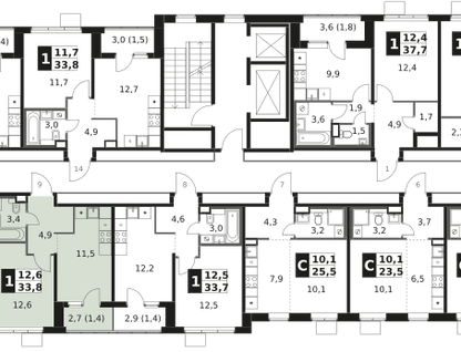 1-к. квартира, 33 м²