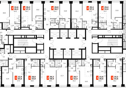 4-к. квартира, 87 м²
