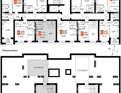 2-к. квартира, 51&nbsp;м²