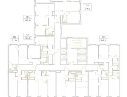2-к. квартира, 60&nbsp;м²