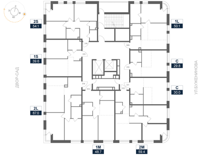 Студия, 66&nbsp;м²