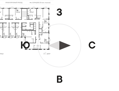 1-к. квартира, 36 м²