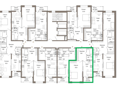 1-к. квартира, 47&nbsp;м²