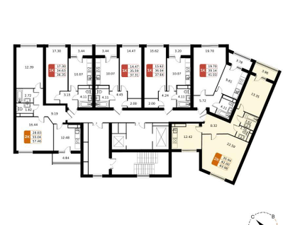 2-к. квартира, 63&nbsp;м²