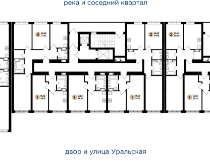 1-к. квартира, 34&nbsp;м²