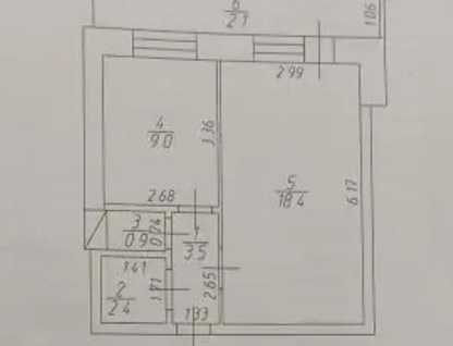 1-к. квартира, 34,2&nbsp;м²