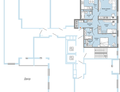 3-к. квартира, 81&nbsp;м²