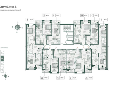 Студия, 31 м²