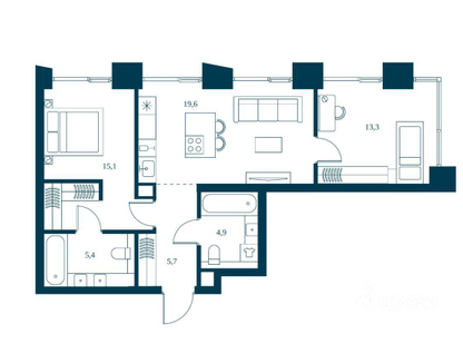 3-к. квартира, 65,5&nbsp;м²