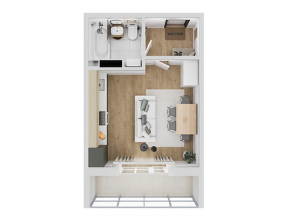 Студия, 24&nbsp;м²