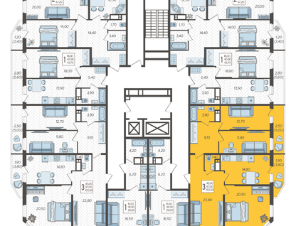 3-к. квартира, 102&nbsp;м²