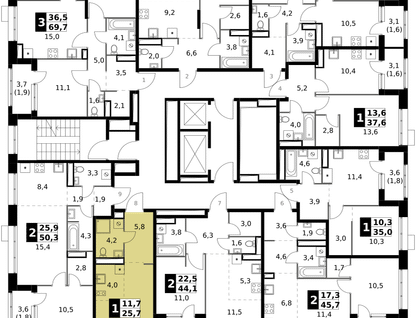 Студия, 25 м²